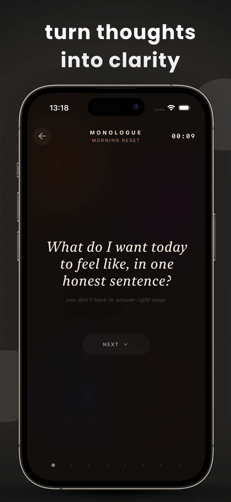 Monologue iPhone screenshot 3