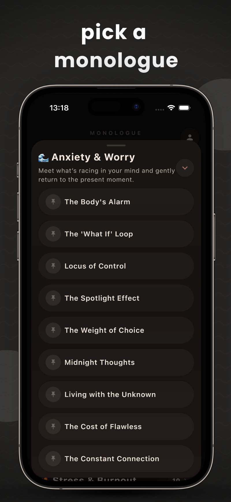 Monologue iPhone screenshot 4
